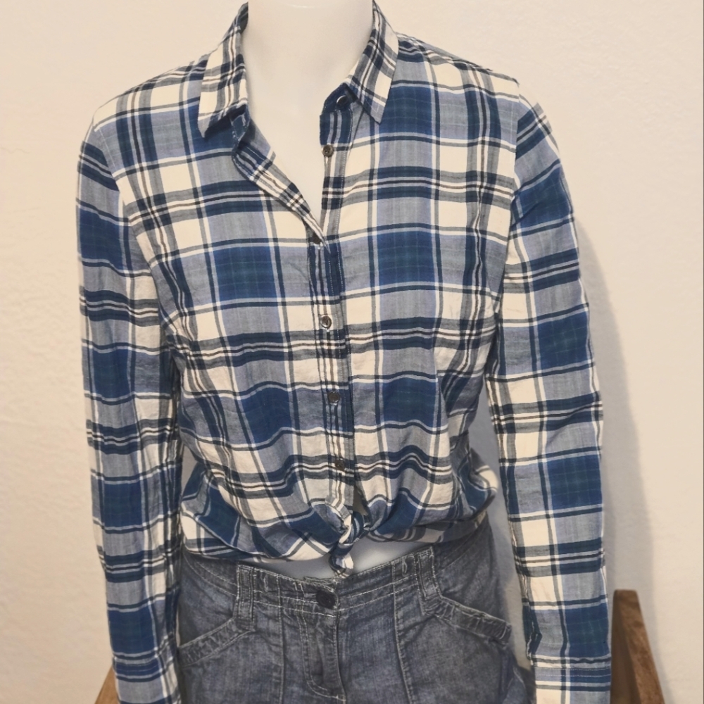 J. Jill plaid long sleeve shirt